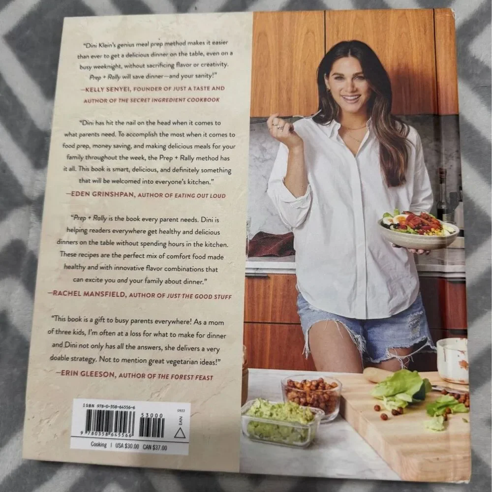 Prep & Rally Cookbook Dini Klein Like New Hardcover Meal Prep Family Dinners